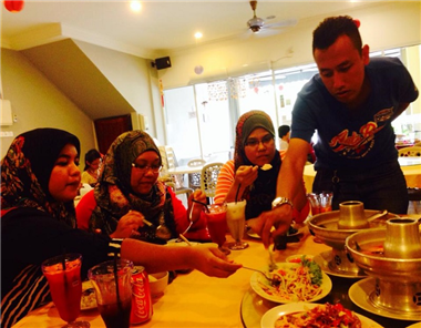 Staff lunch gathering