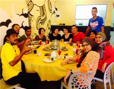 Staff lunch gathering