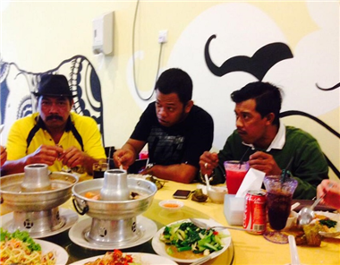 Staff lunch gathering